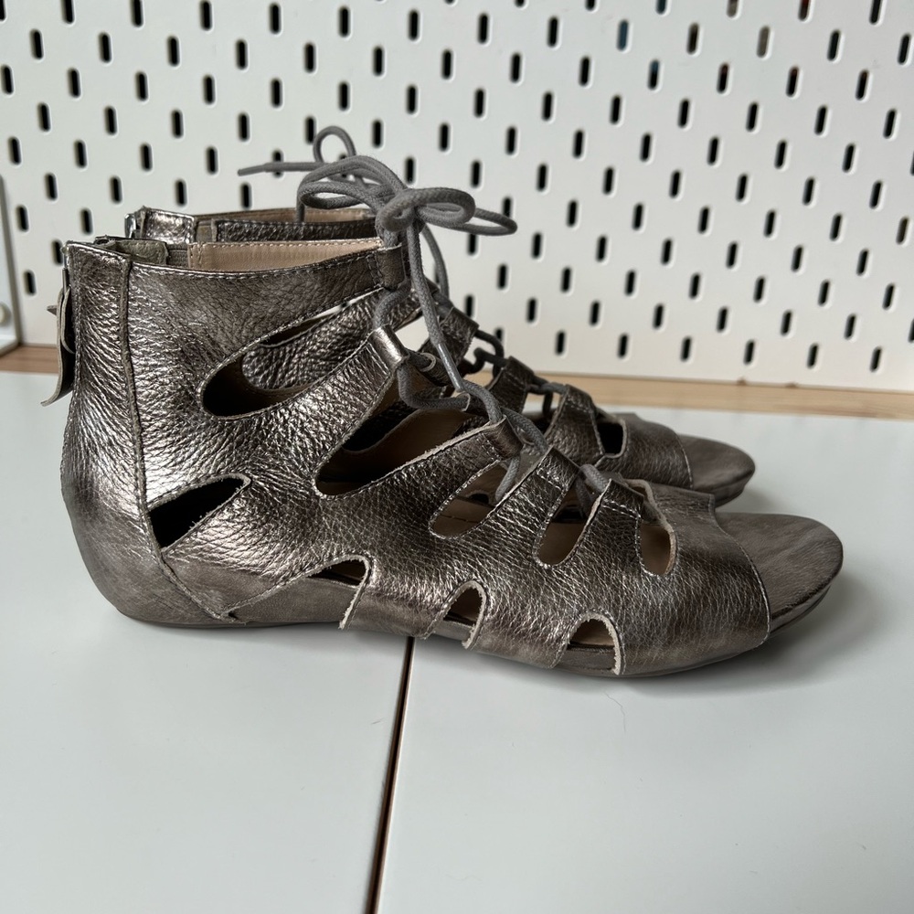 Earthies Metallic Roma Gladiator Sandals